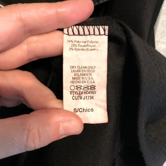 Lovely Day black dress with collar and belt - Picture 7 of 9